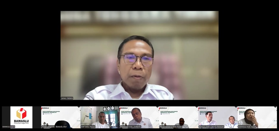 Badan Pengawas Pemilihan Umum Provinsi Nusa Tenggara Timur (Bawaslu NTT) menggelar rapat koordinasi (rakor) guna menyelaraskan arah kebijakan pengelolaan sumber daya manusia (SDM) di lingkungan Bawaslu, Senin (4/2/2026).