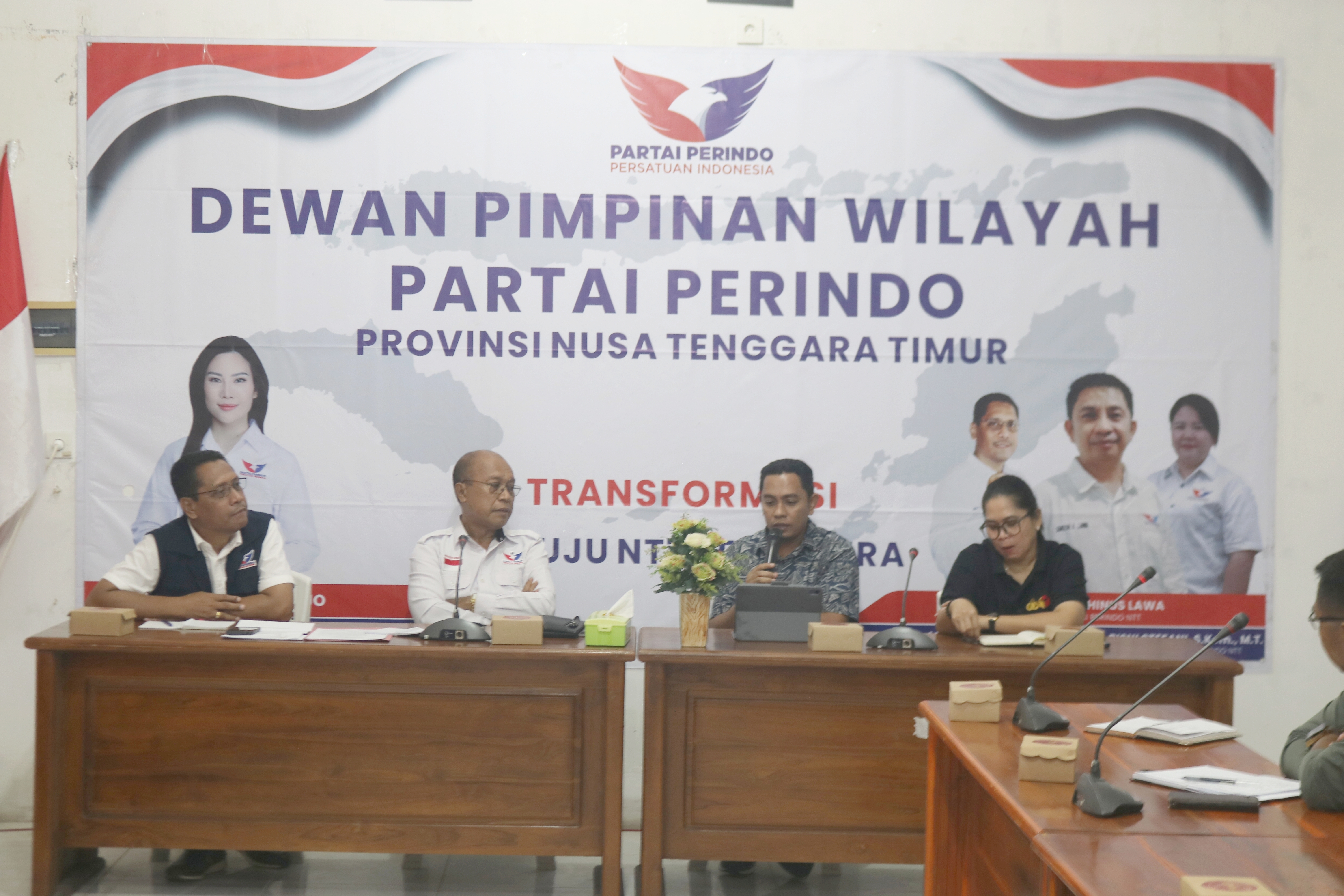 Badan Pengawas Pemilihan Umum (Bawaslu) Provinsi Nusa Tenggara Timur (NTT) melakukan kunjungan resmi ke Kantor DPW Partai Perindo Provinsi NTT sebagai bagian dari upaya konsolidasi demokrasi dan koordinasi kelembagaan pasca Pemilu 2024.