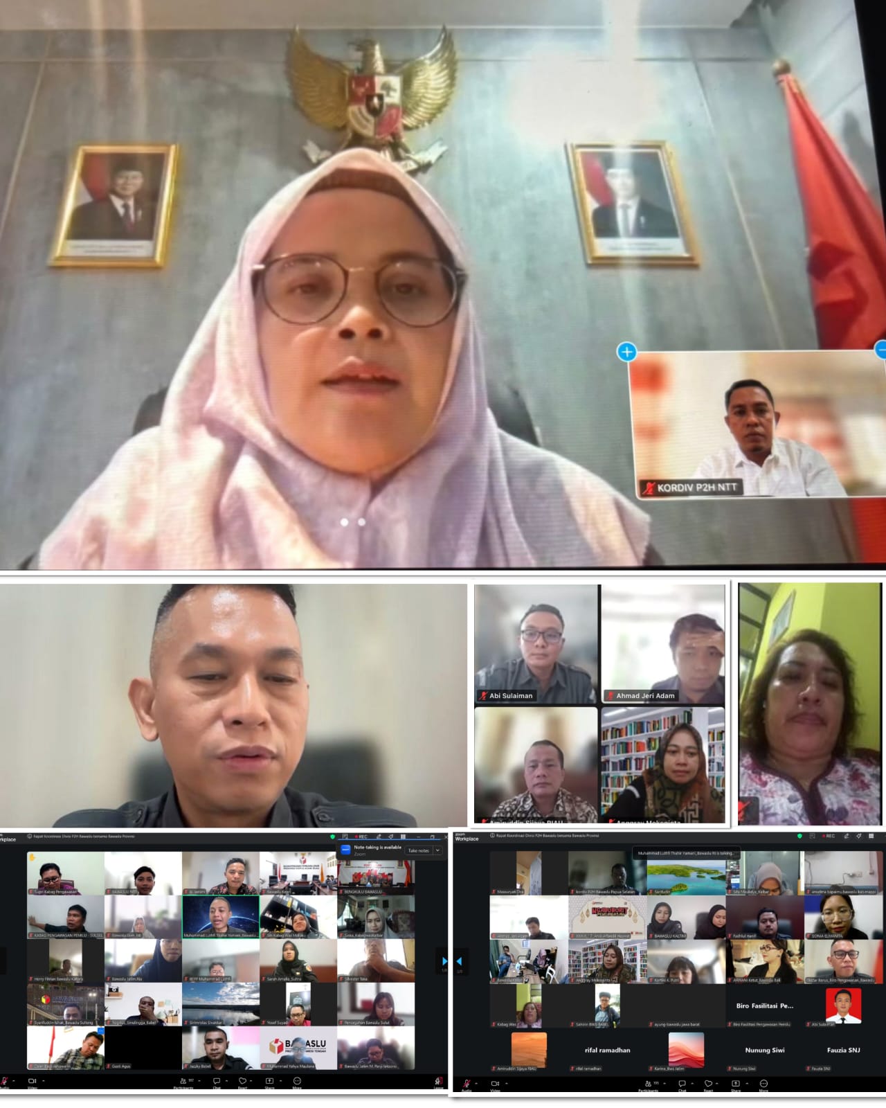 Badan Pengawas Pemilihan Umum Republik Indonesia melalui Divisi Pencegahan, Partisipasi Masyarakat, dan Humas (P2H) melaksanakan rapat koordinasi secara daring bersama Bawaslu Provinsi, Selasa (7/4/2026).
