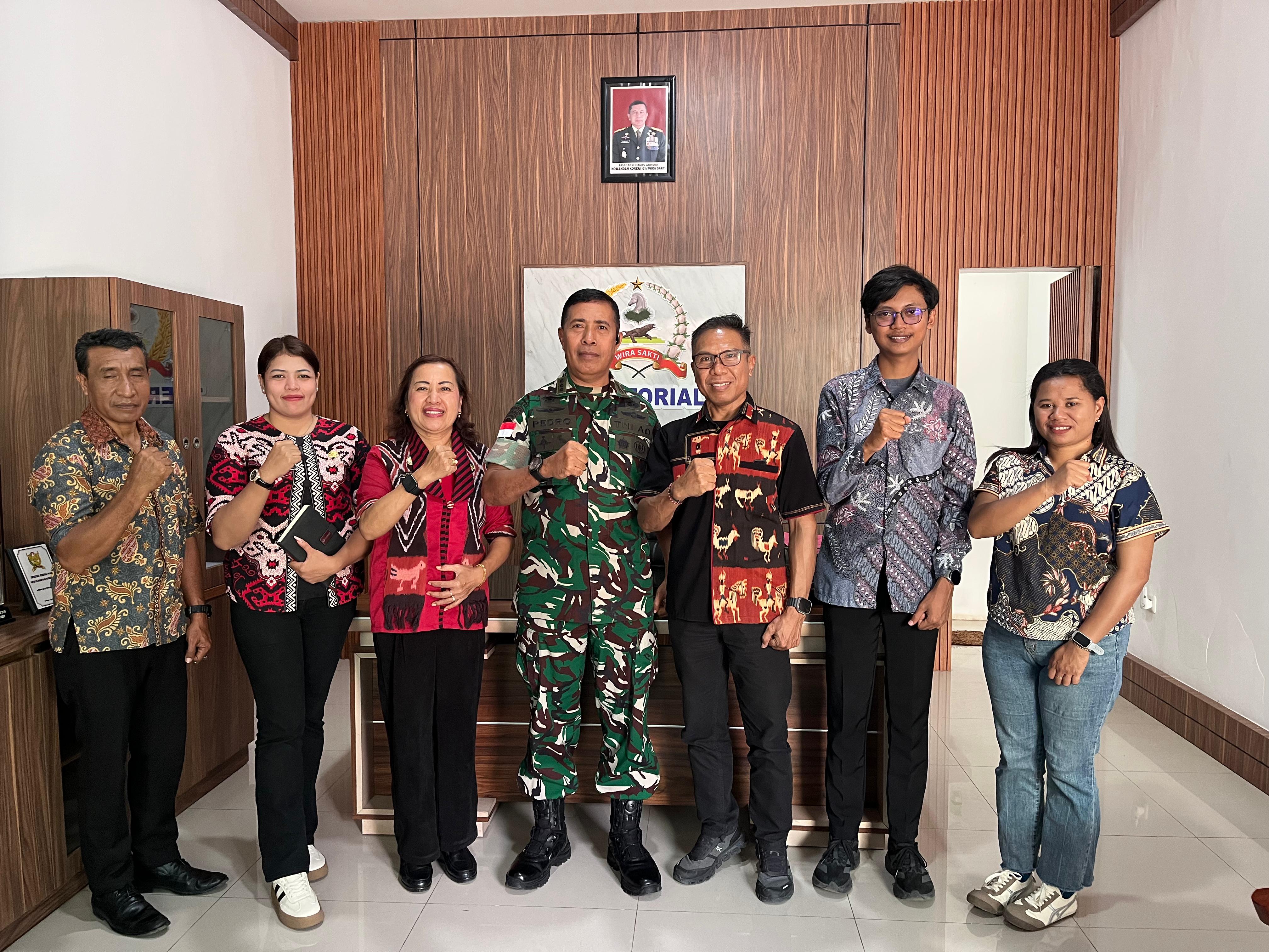 Bawaslu Provinsi Nusa Tenggara Timur melaksanakan koordinasi dengan Korem 161/Wira Sakti Kupang dalam rangka pengawasan Pemutakhiran Data Pemilih Berkelanjutan (PDPB), Kamis (7/5/2026).