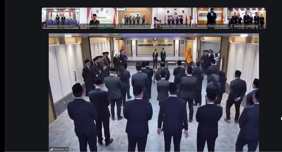 Badan Pengawas Pemilihan Umum (Bawaslu) Republik Indonesia resmi melantik dan mengambil sumpah janji jabatan sejumlah pejabat struktural di lingkungan Bawaslu secara daring, Rabu (13/05/2026).