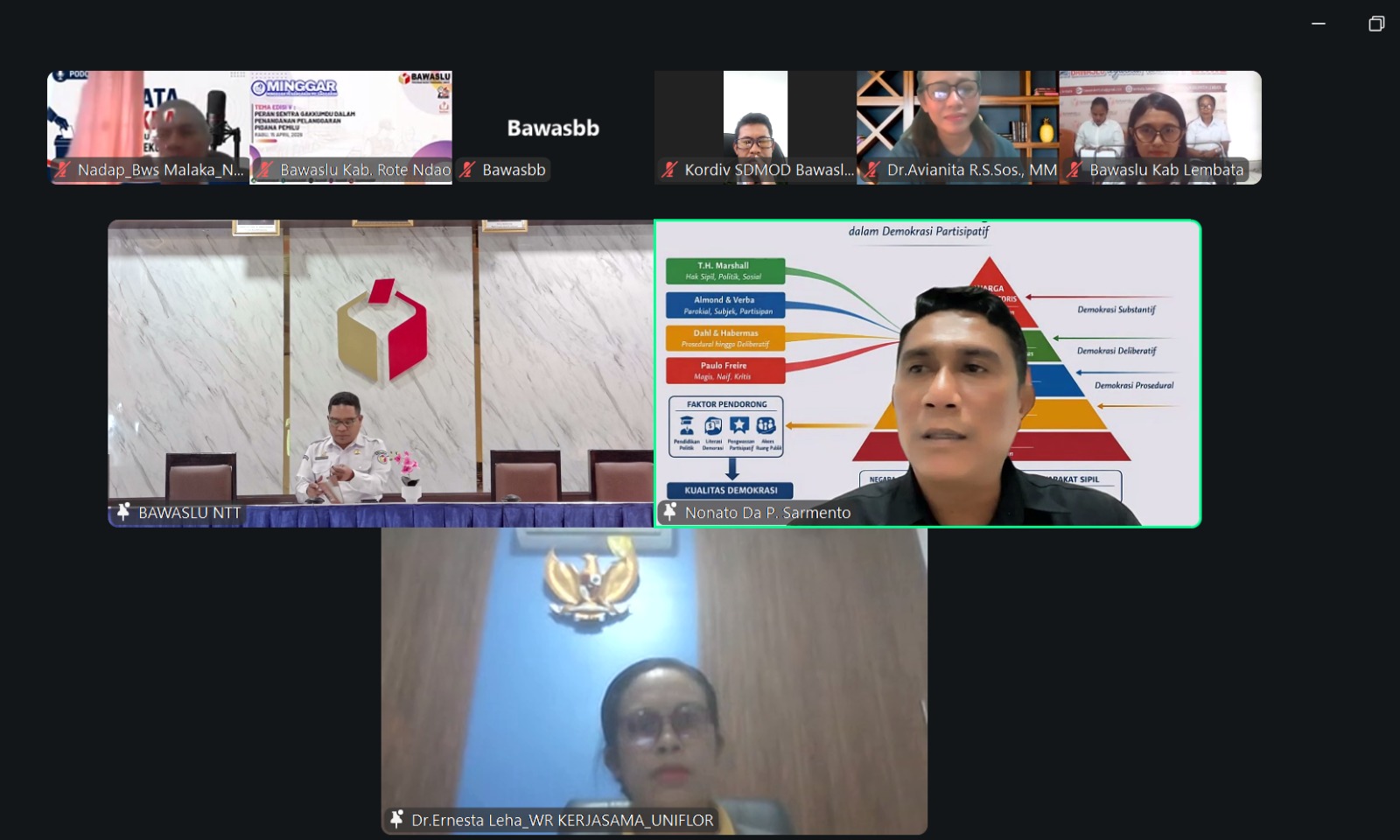 Perkuat Profesionalisme dan Kapasitas SDM, Bawaslu NTT Dorong Jajaran Lanjutkan Pendidikan Pascasarjana