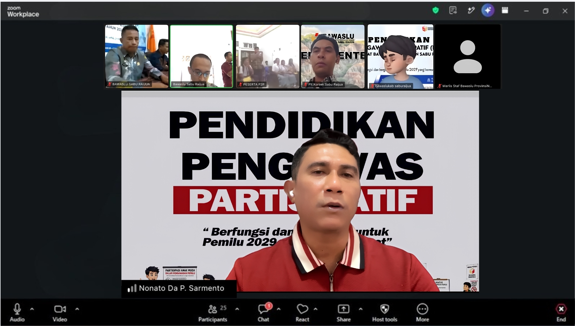 P2P Sabu Raijua: Cetak Kader Pengawas Kritis, Wujudkan Pemilu 2029 Bermartabat