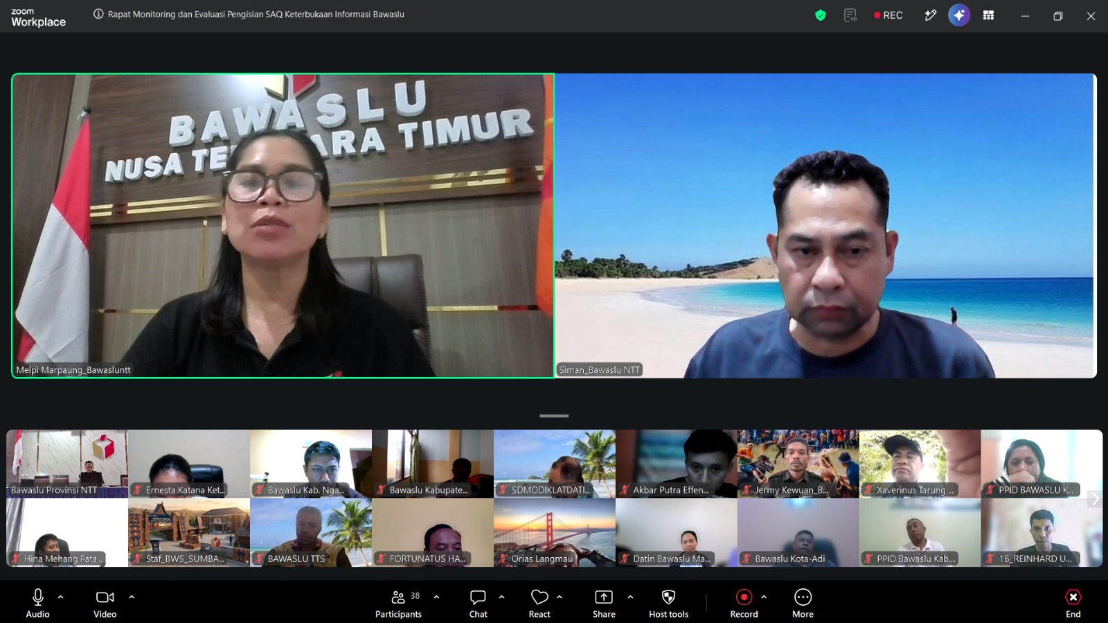 Cermat Mengisi SAQ, Bawaslu NTT Perkuat Komitmen Keterbukaan Informasi Publik
