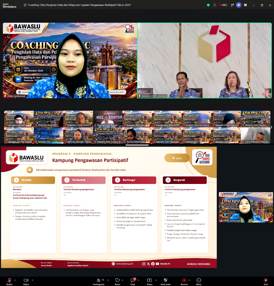 Data Akurat, Pelaporan Tepat, Pengawasan Partisipatif Semakin Kuat