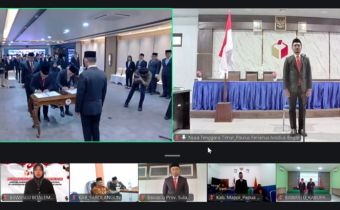 Bawaslu Provinsi NTT — Badan Pengawas Pemilihan Umum Republik Indonesia gelar Pelantikan dan Pengambilan Sumpah/Janji Jabatan Administrasi dan Jabatan Fungsional di Lingkungan Badan Pengawas Pemilihan Umum melalui daring  pada Jumat (06/02/2026).
