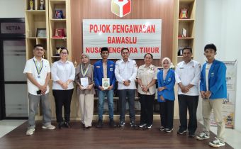 Pengurus Cabang Pergerakan Mahasiswa Islam Indonesia (PMII) Kupang melakukan kunjungan audiensi ke Kantor Bawaslu Provinsi Nusa Tenggara Timur (NTT), Rabu (18/2/2026). 