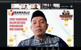 Badan Pengawas Pemilihan Umum (Bawaslu) Kabupaten Timor Tengah Utara (TTU) menggelar diskusi daring bertajuk “Ngabuburit Pengawasan” pada Kamis (5/3/2026) melalui Zoom Meeting. 