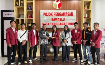 Sebanyak sejumlah mahasiswa dari Universitas Muhammadiyah Kupang (UMK) secara resmi mengakhiri masa Praktik Kerja Lapangan (PKL) di Kantor Badan Pengawas Pemilu (Bawaslu) Provinsi Nusa Tenggara Timur (NTT).