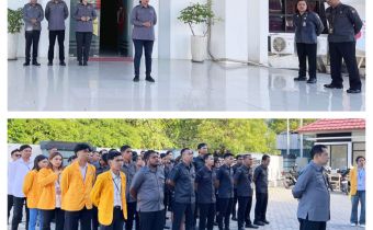 Badan Pengawas Pemilihan Umum (Bawaslu) Provinsi Nusa Tenggara Timur (NTT) kembali melaksanakan rutinitas apel pagi di halaman kantor Bawaslu NTT pada Senin, 27 April 2026.