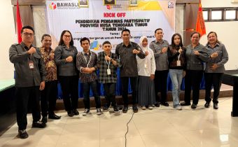 Ketua Bawaslu Provinsi Nusa Tenggara Timur (NTT), Nonato Da Purificacao Sarmento, resmi membuka kegiatan Kick Off Pendidikan Pengawas Partisipatif (P2P) Tahun 2026 yang digelar di Kupang, Selasa (19/5/2026). 